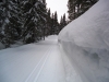 Snow cornices on Elk Pass
