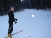 Irina on Banff trail(natural snow)