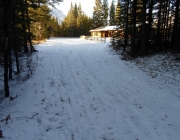 Pocaterra hut is open daily 8 - 4:30. The Pocaterra trail has very little snow