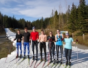 Skiers from Blackjack ski club in Rossland BC are in Canmore for the week