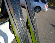 If you\'re not familiar with the difference between waxless and waxable skis, these are waxless. The  skis feature \"fish scales\" in the grip pocket