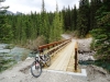 The new bridge over the Spray River at 10.2K
