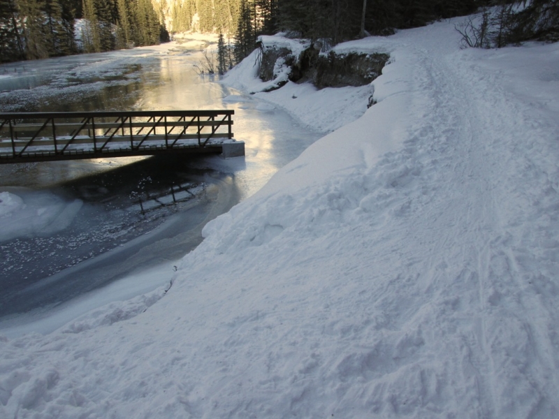 Spray river bridge after the floods