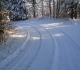Snowcat tracks