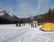 Finish area on the Bow River in Banff
