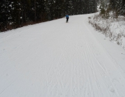 We\'ve had good early-season skiing on Moraine Lake road