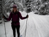 Phyllis was enjoying her ski on Elk Pass
