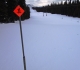 Snowshoe trail marker