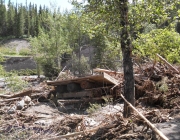 Terrace trail after the flood