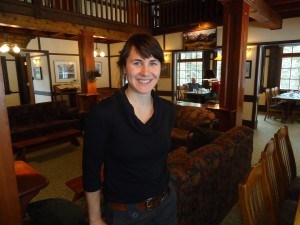 Thalia will serve you lunch if you ski to the lodge on weekends