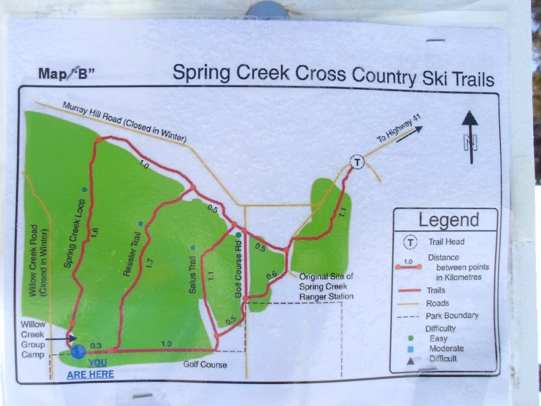 Spring Creek xc trails in Cypress Hills