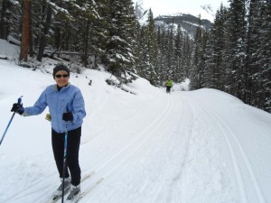 Great snow and excellent tracks on Goat creek, approx 1.5K from trailhead