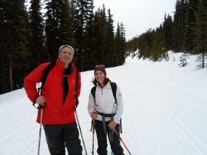 Alex and Luisa from Baltimore on Moraine Lake road