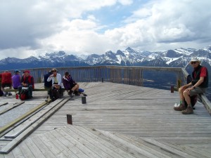 The deck of the Lady MacDonald teahouse