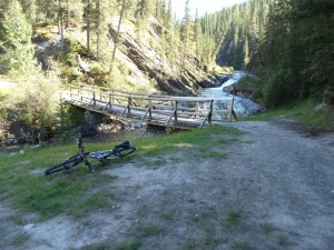 I biked across the Goat creek bridge in August