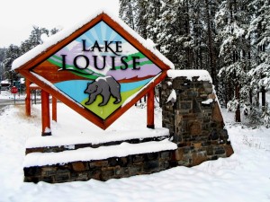 As you can see, Lake Louise received plenty of snow