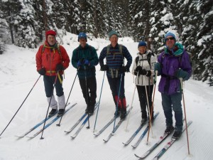 This group of Ramblers had skied the Blueberry Hill trail to the top