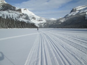 A trail has now been trackset on Emerald Lake