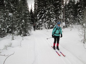The 3.5K of downhill from the cabin to the campground was fast and fun on the good conditions. 