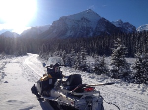 Great Divide trail at Lake Louise(also known as the 1A Hwy)