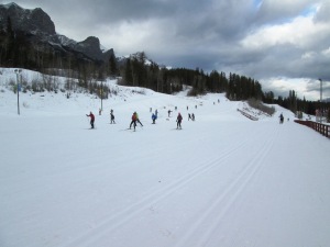 The Canmore Nordic Centre was a busy place today