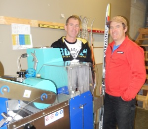 Rich Pettit and Geret Coyne from Grinders Ski Service