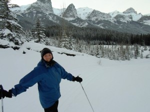 Canmore Nordic Centre on a cold day