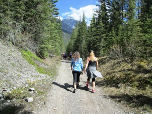 Hikers on Goat Creek