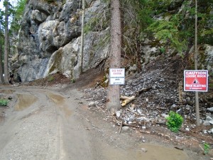 The Healy creek trail is still closed at the Sunshine end