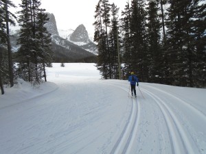 Beautiful conditions and scenery at Canmore Nordic Centre