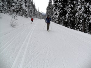 Excellent tracks and cold snow. These conditions would be good at any time of the season