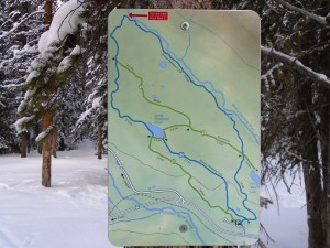 Pipestone trail marker