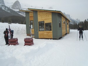Warming hut at Canmore Nordic Centre. Opening ceremonies take place today(Tuesday Dec 29) at the hut at 12 noon. 
