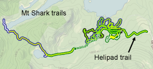 Mt Shark trails were trackset yesterday(Dec 2)