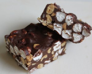 Yesterday it was Chinese food, today it's Rocky Road squares