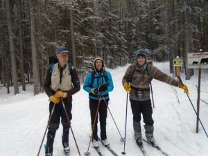 These 3 skiers had just come down Brewster creek