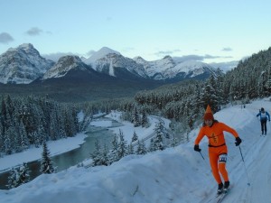Morant's curve at 9 a.m. in the Lake Louise to Banff Loppet