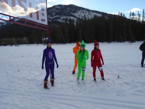 Team "Crayola Crayon 4-Pack" in the Lake Louise to Banff Loppet