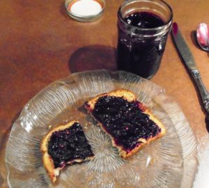 Mmmmmm...chokecherry jam, made by my sister