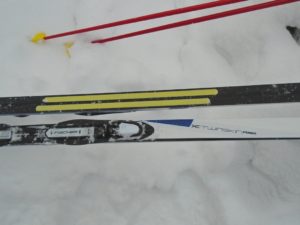 My new Fischer Twinskin skis