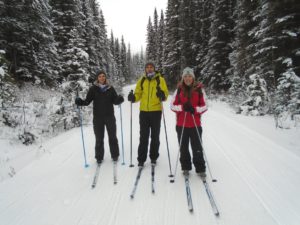Everyone now knows about this blog. These were the last three skiers who were not familiar with it. They are now. 