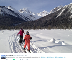 Posted today on Twitter. Read more about Emerald Lake on the Trip Reports from Tanya Koob