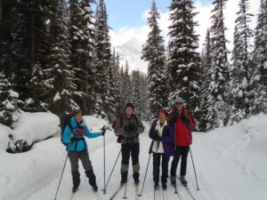 Zelma, Chris, Judy and Mike were on their way to Lake O'hara Lodge for the weekend