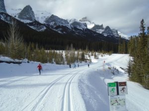 It was a beautiful dat at the Canmore Nordic Centre