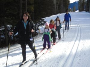 Family day at the Canmore Nordic Centre
