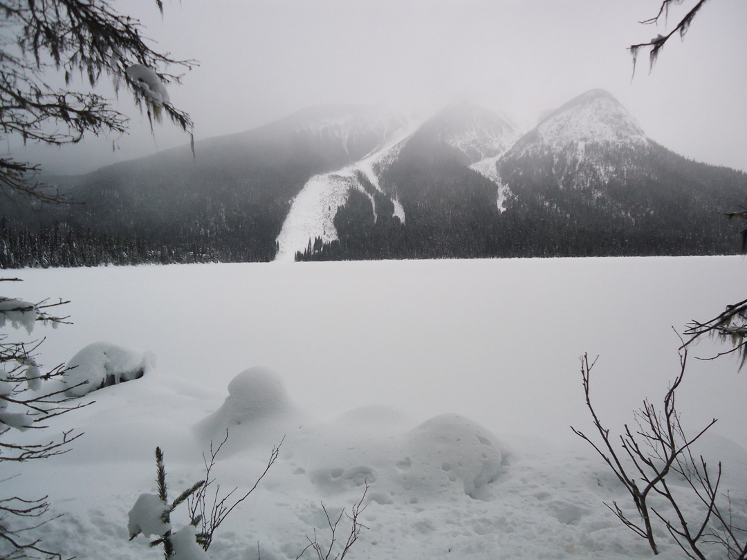 Emerald Lake avalanche slide path (file photo)